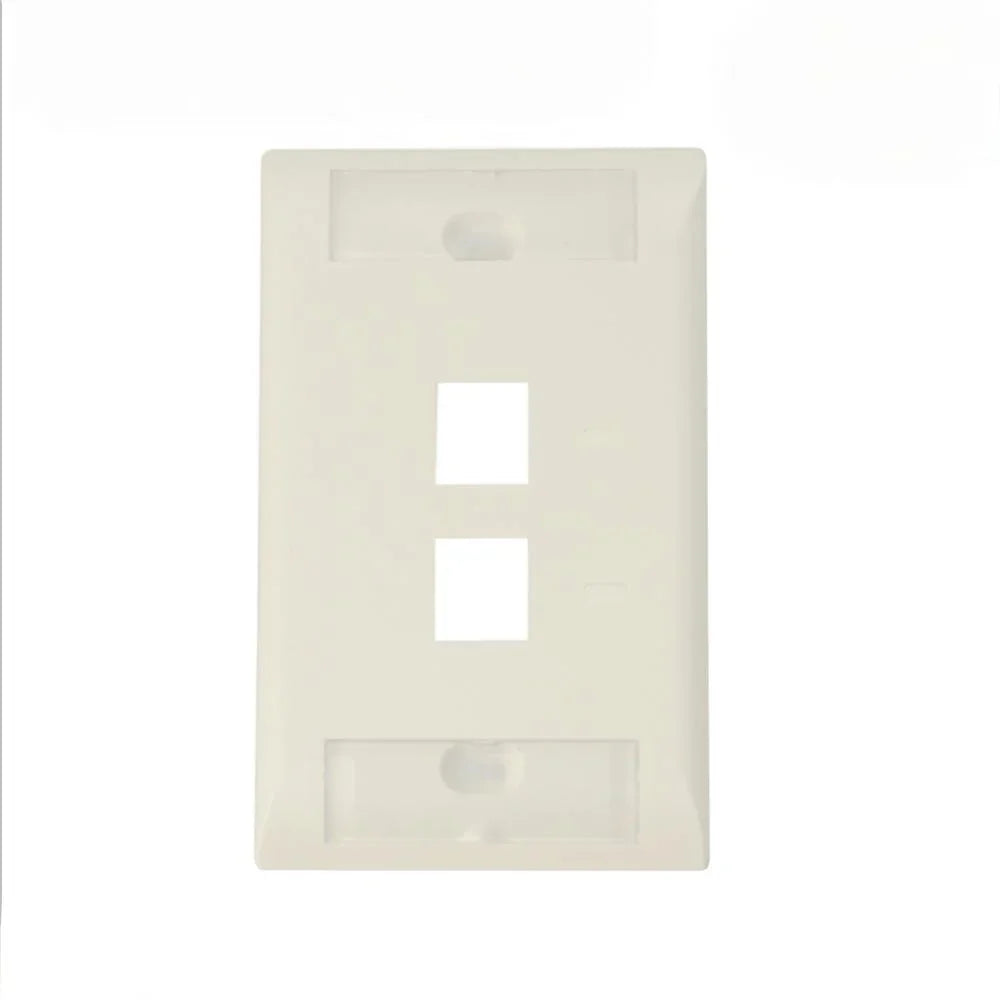 COMMSCOPE 0-2111037-1 Placa de Pared 2 Puertos Etiqueta Beige