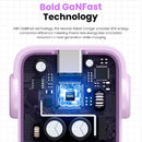 UGREEN CD359 25036 Carregador de parede 1 porta USB-C 30W GaN Nexode Robot Roxo