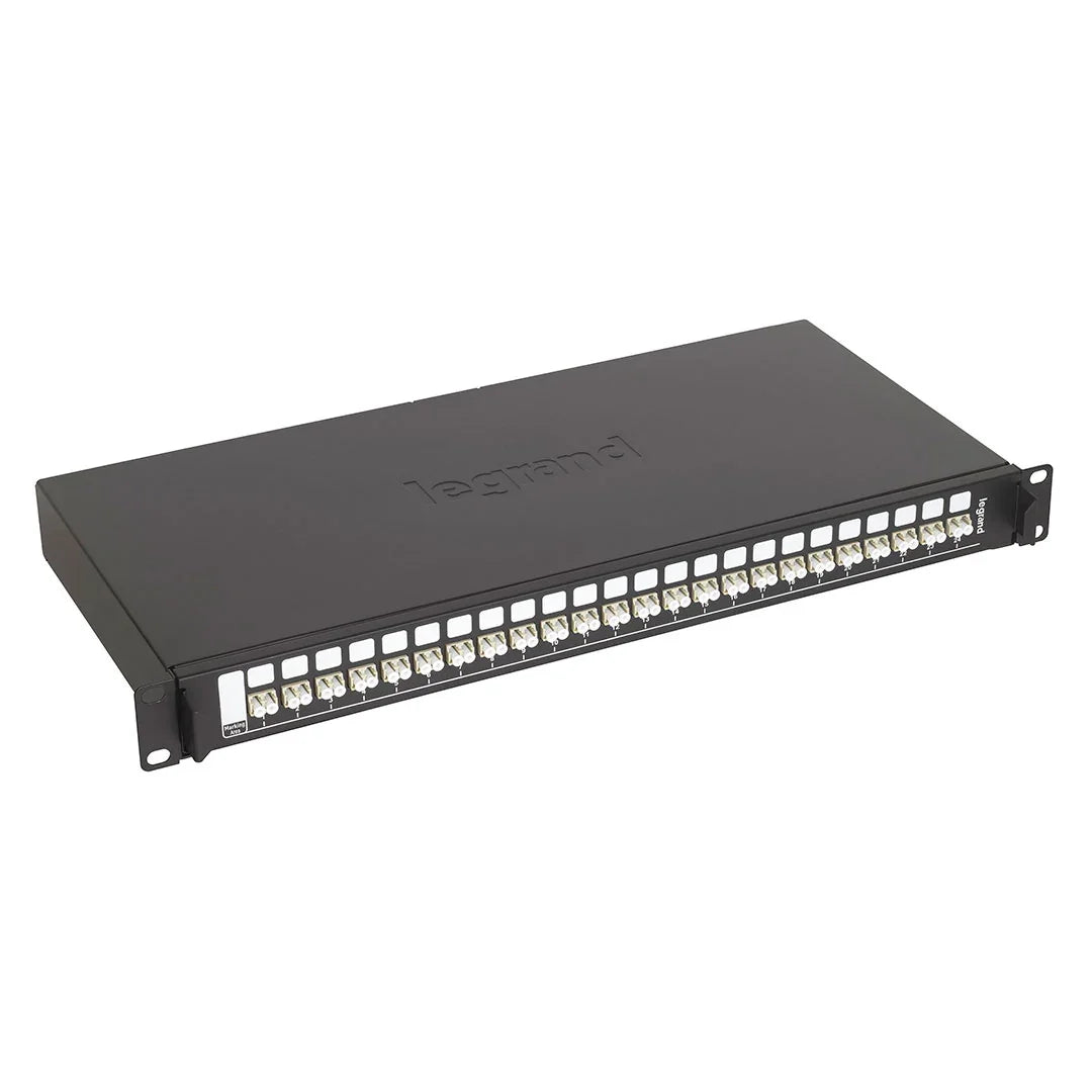 LEGRAND 032162 Patch Panel Bandeja de Fibra Optica 24 Conectores LC Duplex OM3/OM4 19" 1U