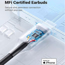 Fones de ouvido com conector Lightning UGREEN EP103 30631 com cabo certificado MFi