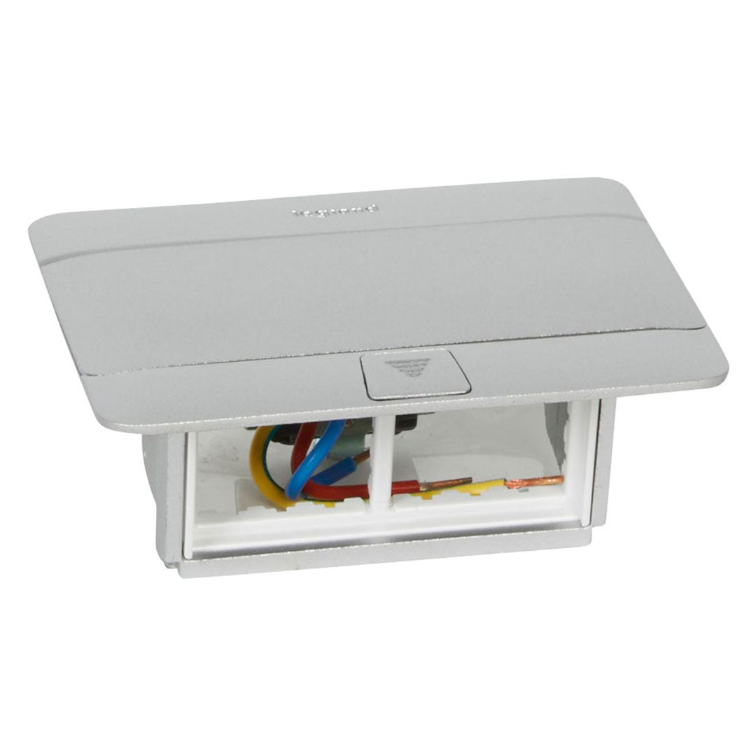 LEGRAND 054011 Caja POP-UP 4 Modulos Mosaic Aluminio