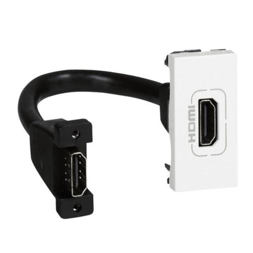 LEGRAND 078778 TOMA HDMI PRECONECTORIZADA MOSAIC - 1 MODULO - BLANCO 1 METRO