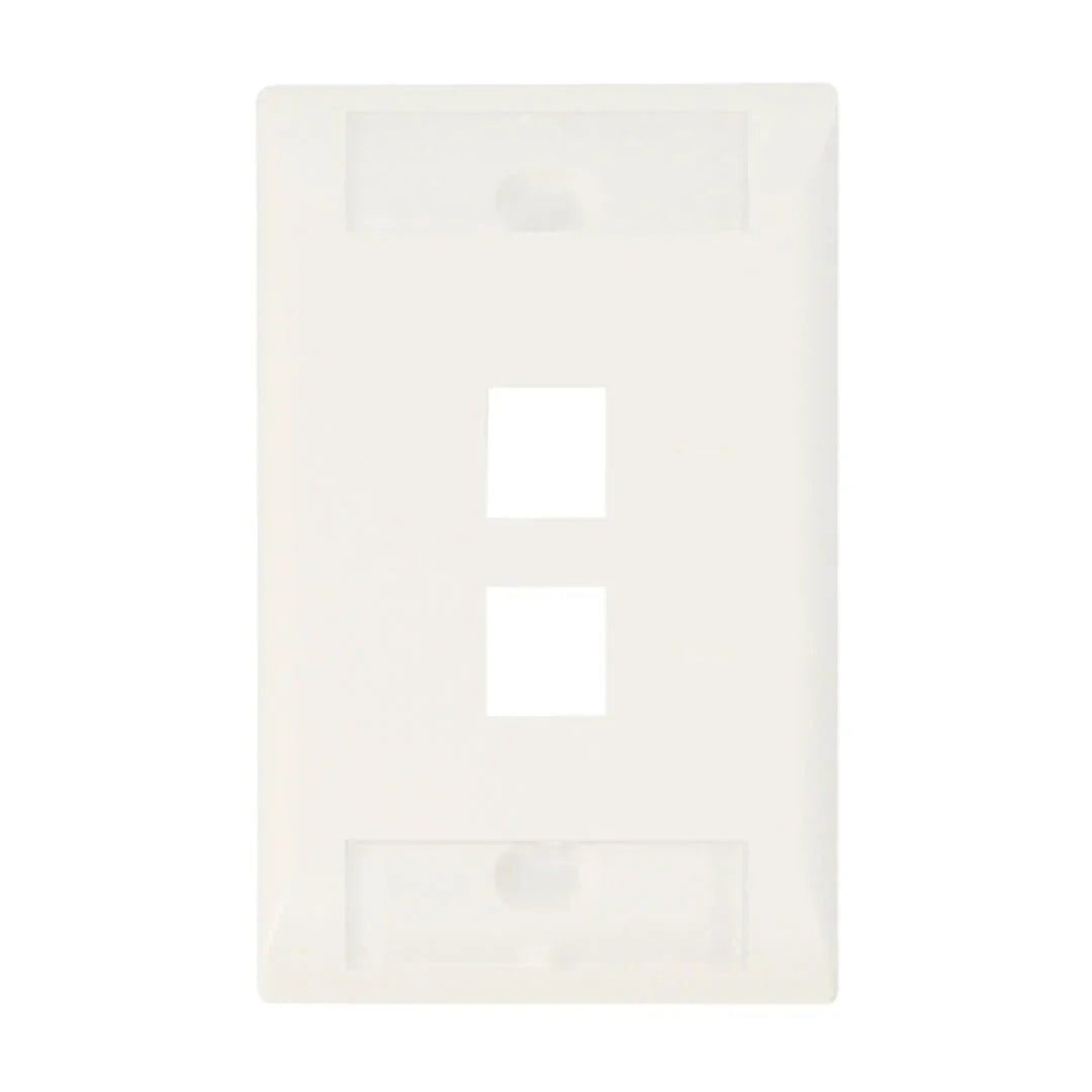 COMMSCOPE 1-2111009-3 Placa de Pared 2 Puertos Etiqueta Blanco