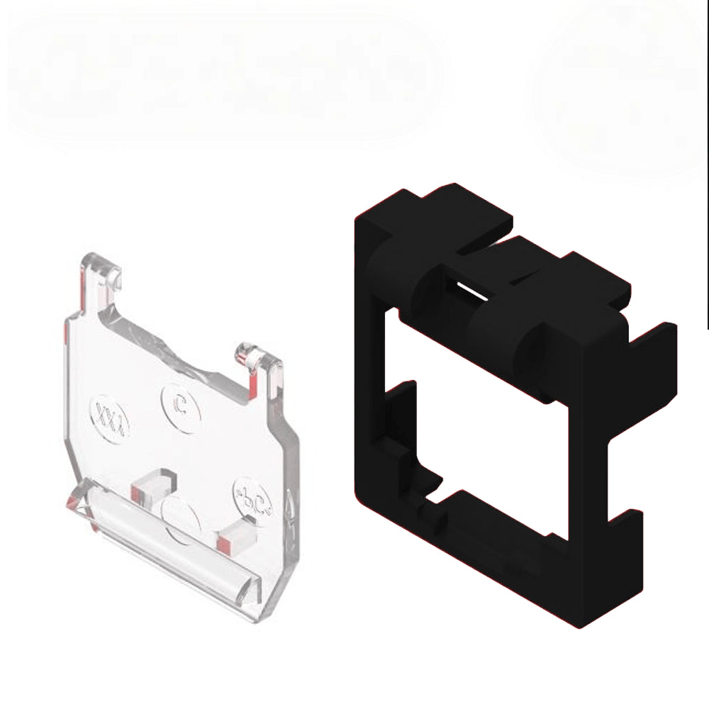 COMMSCOPE 1-2848025-2 50-Pack Mascara para Plug Modular RJ45 Cat6A Negro