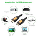 Cabo UGREEN HD101 10129 HDMI 2.0 4K x 2mts, 19 pinos, calibre 30 AWG, preto