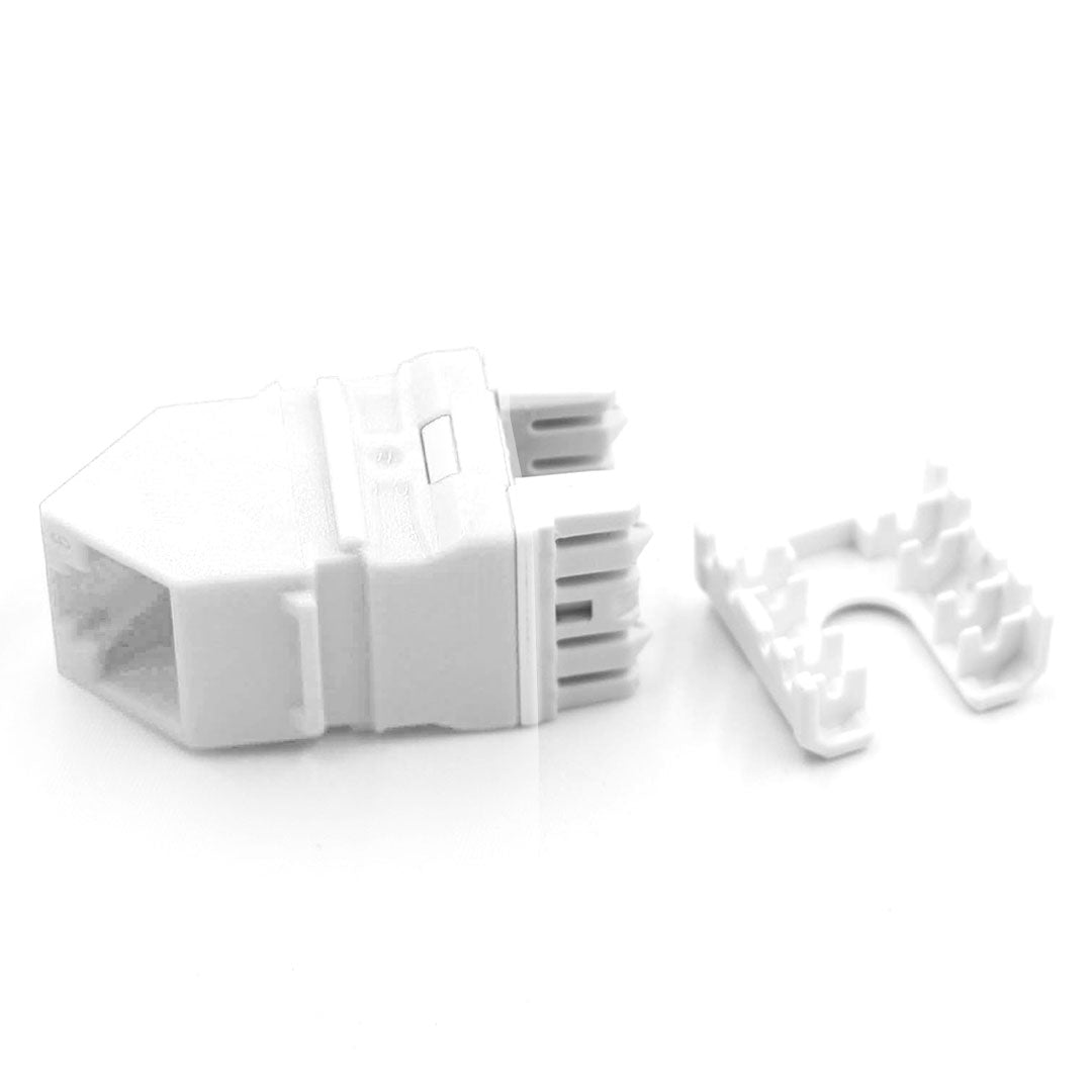 SATRA 0102070001 Jack RJ45 Angular Cat6 Blanco