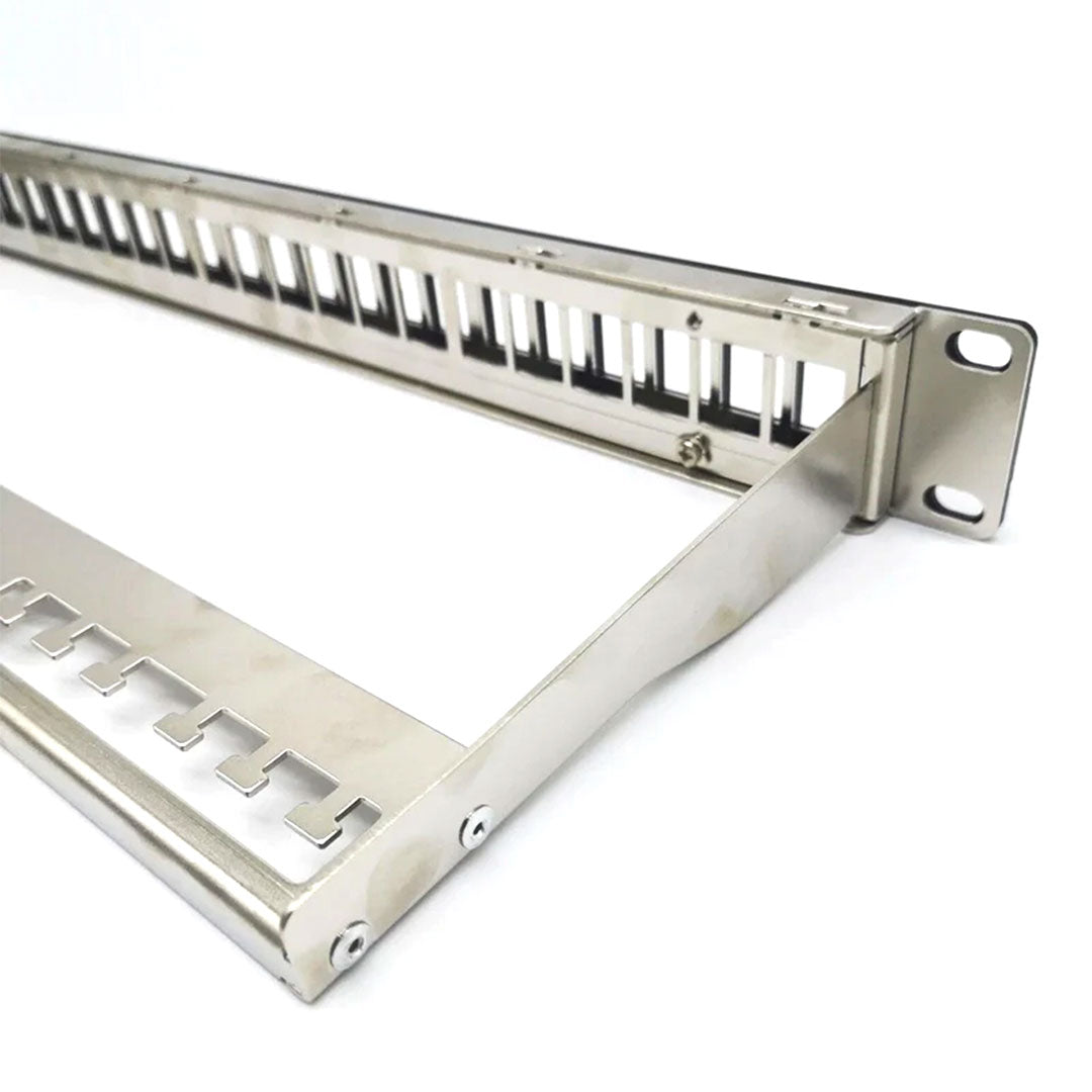 SATRA 0103022499 Patch Panel Cat6A 24 Puertos Blindado con Jack