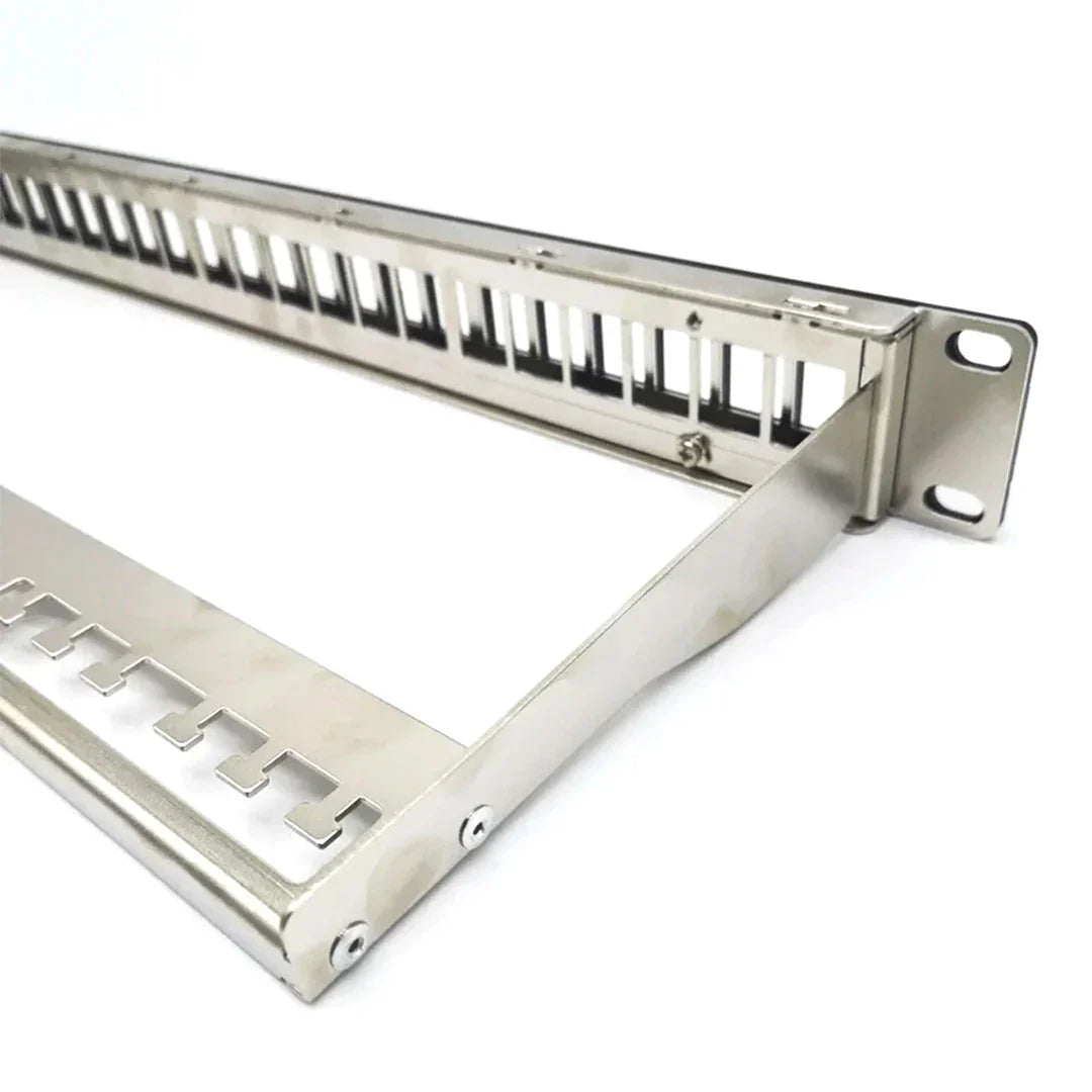 SATRA 0103022499 Patch Panel Cat6A 24 Puertos Blindado con Jack