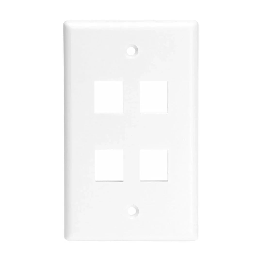 SATRA 0111020401 Faceplate Placa de Pared Simple 4 Puntos