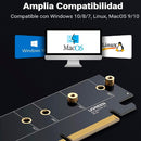 Adaptador UGREEN CM465 30715 PCIe NVMe, M.2 SSD M Key e M+B Key para PCIe 4.0, placa com slot X4 X8 X16 e dissipador de calor