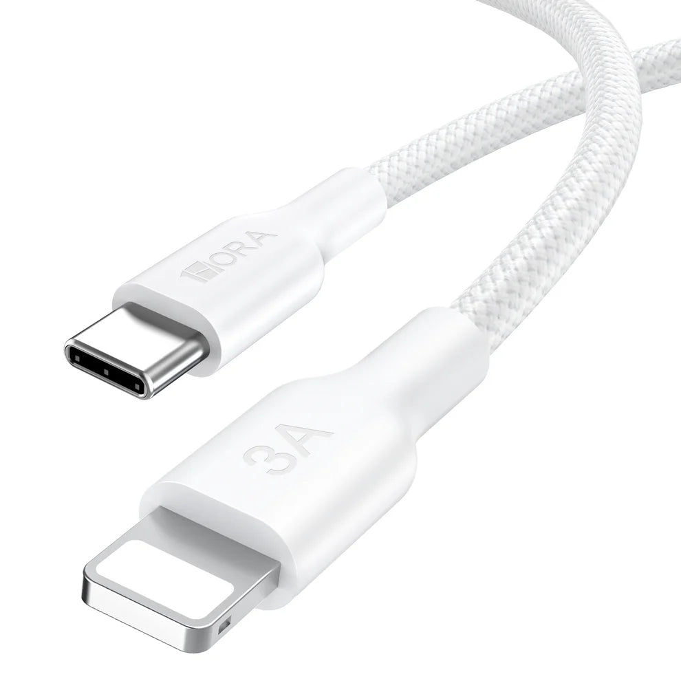1HORA CAB273-W Cable Trenzado USB-C a Lightning de 1M