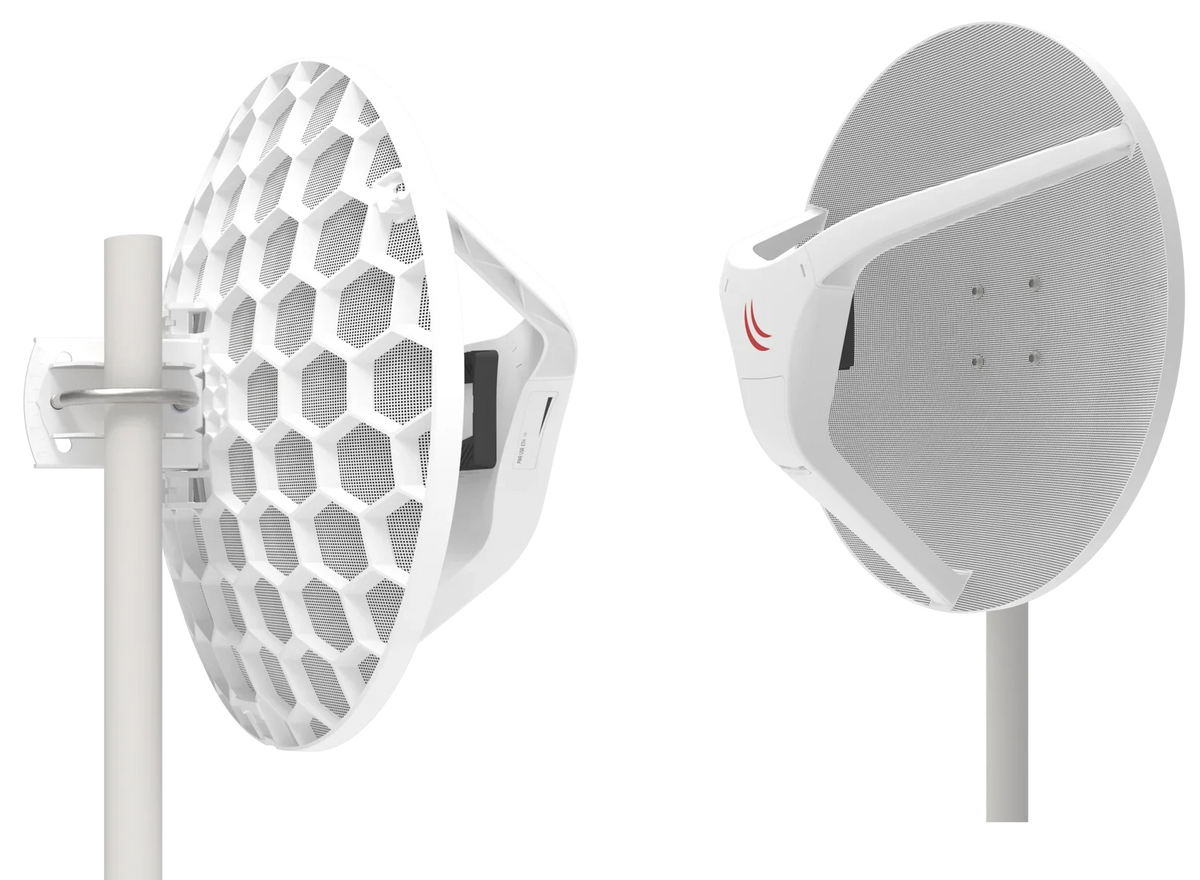 MIKROTIK RBLHGG-60adkit Antena Parabólica Inalámbrica 2Gb/s 1500m