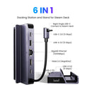 UGREEN CM666 15388 Estação de acoplamento USB C 6 em 1 Steam Deck Dock com HDMI 4K a 60 Hz