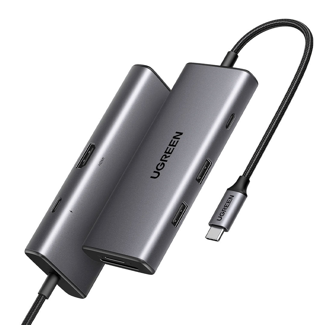 UGREEN CM498 15531 Adaptador HUB USB-C 7 en 1 USB-A USB-C SD TF PD