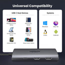 UGREEN CM498 15852 Revodok 206 Adaptador HUB USB-C 6 em 1, HDMI duplo, 8K único a 30 Hz