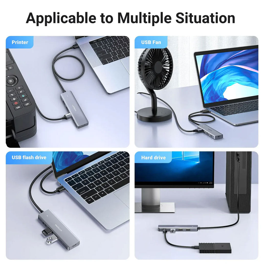 UGREEN CM219 15920 Adaptador HUB 5 en 1 USB 3.0