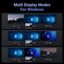 UGREEN CM681 15978 Revodok Pro 313 Adaptador multifuncional de tela tripla 13 em 1, HDMI, USB C, DP, USB A, Ethernet de 1000 Mbps, slots SD/TF e áudio de 3,5 mm