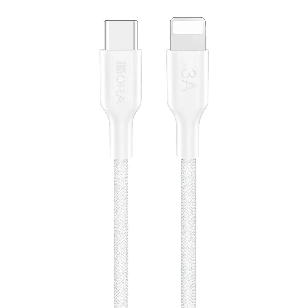 1HORA CAB273-W Cable Trenzado USB-C a Lightning de 1M