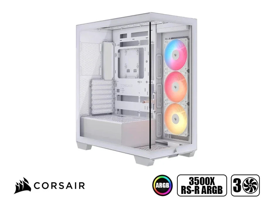 CORSAIR 3500X RS-R ARGB Case para PC Semitorre Blanca