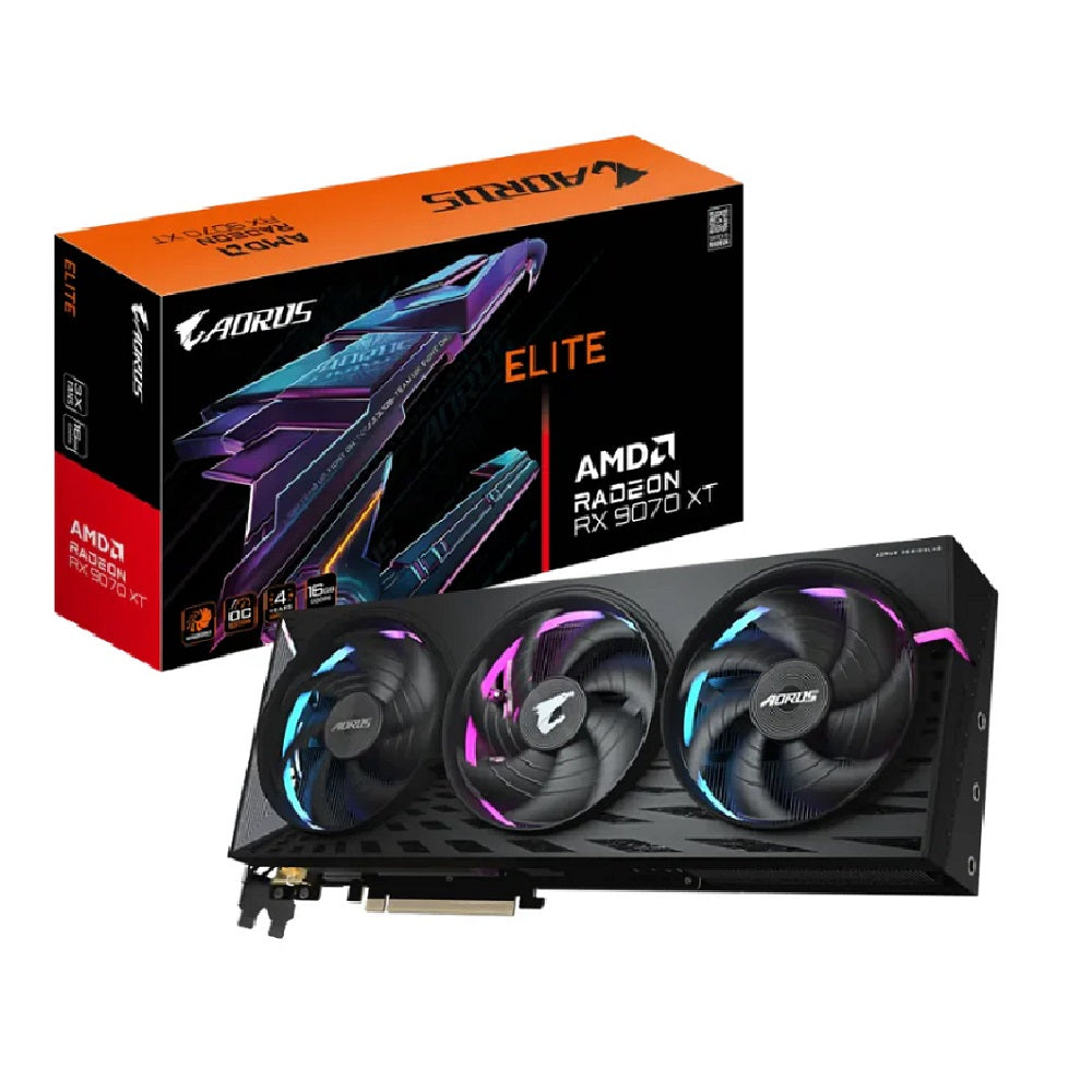 GIGABYTE AORUS Radeon RX 9070 XT ELITE 16G Tarjeta de Video 16GB GDDR6 PCIe 5.0