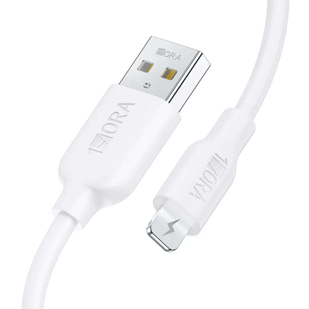 1HORA CAB238-W Cable USB-A a Lightning PVC 1m