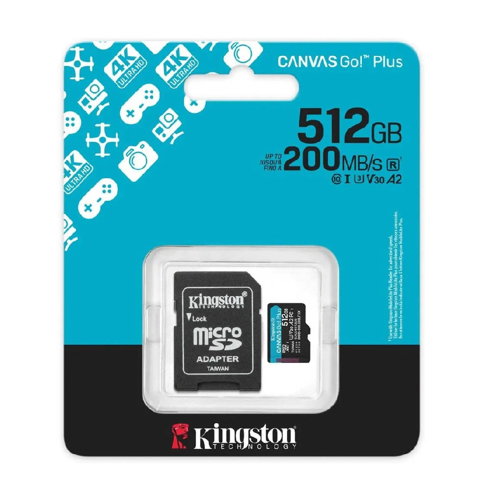 KINGSTON SDCG4/512GB CANVAS GO PLUS Memoria MicroSD 512GB