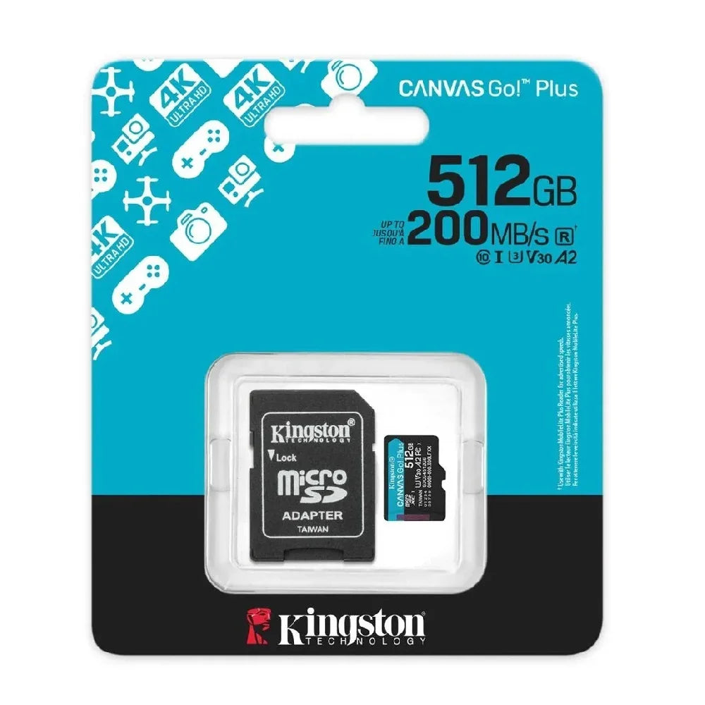 KINGSTON SDCG4/512GB CANVAS GO PLUS Memoria MicroSD 512GB