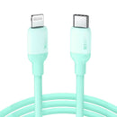 Cabo de dados de carregamento Lightning USB-C UGREEN US387 20308, 3A, verde