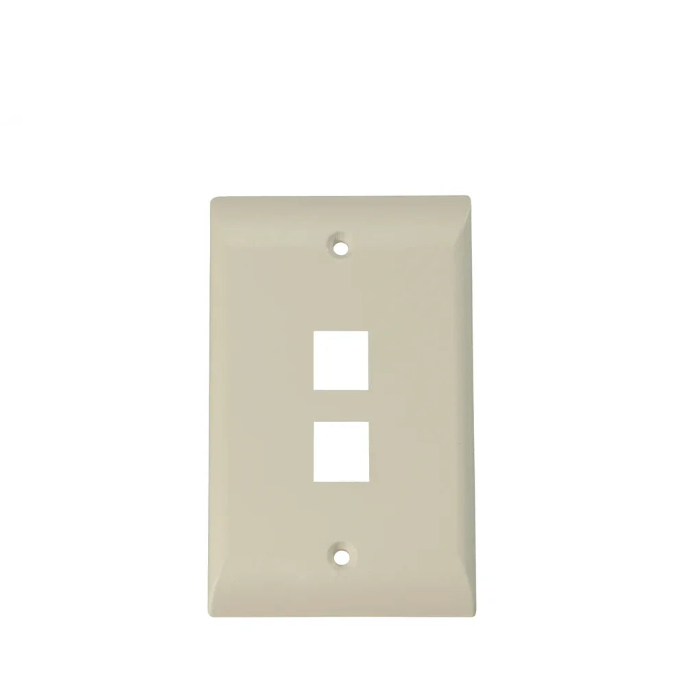 COMMSCOPE 2111022-1 Placa de Pared 2 Puertos Simple Beige
