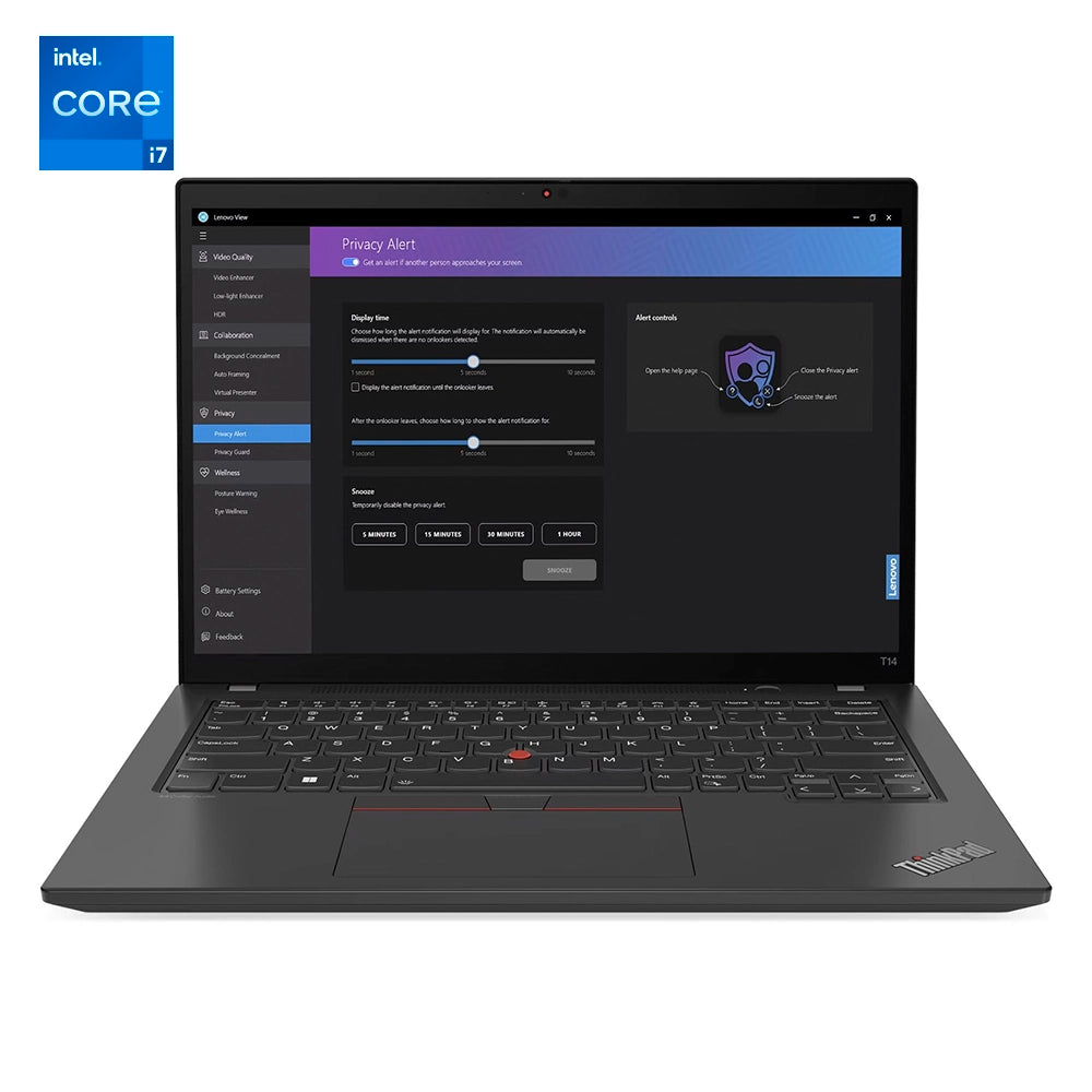 LENOVO 21HD00DQLM ThinkPad T14 Gen 4 Laptop 14" WUXGA IPS Intel Core i7-1365U 5.2GHz 16GB DDR5 512GB SSD Windows 11 Pro