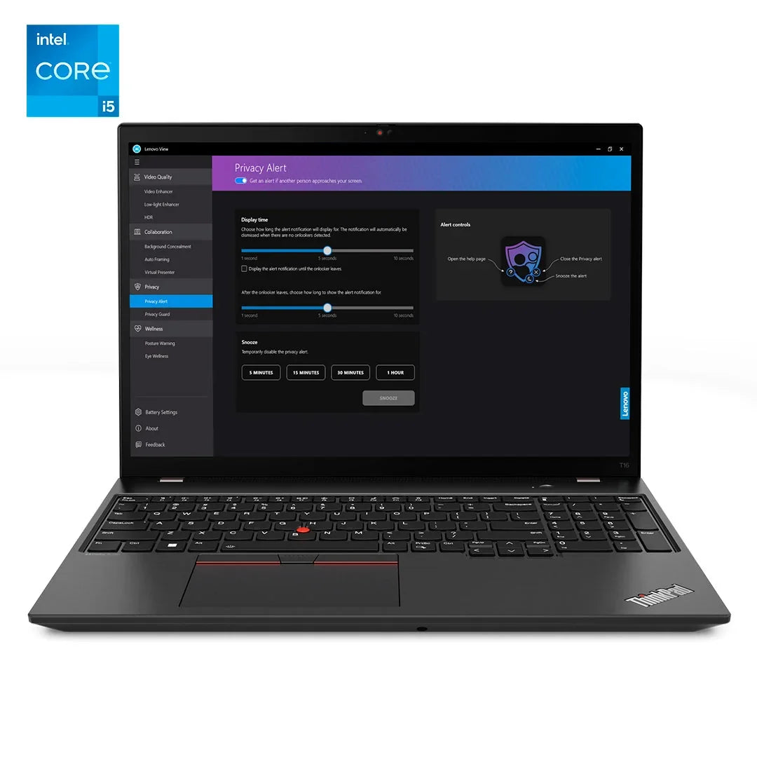 LENOVO ThinkPad T16 Gen 2 Laptop 16" WUXGA IPS Intel Core i5 1335U 4.6GHz 16GB DDR4 512GB SSD Windows 11 Pro 21HJ000TLM