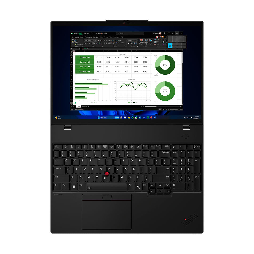 LENOVO ThinkPad L16 Gen 1 Laptop 16" WUXGA IPS Intel Core Ultra 5 125U 4.3GHz 16GB DDR5 512GB SSD Windows 11 Pro 21L40015LM
