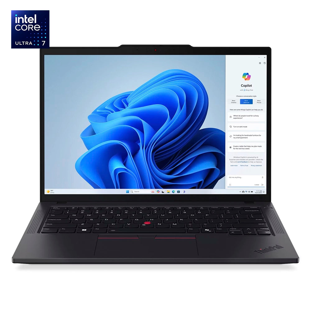LENOVO ThinkPad T14 Gen 5 Laptop 14" WUXGA IPS Intel Core Ultra 7 155U 4.8GHz 16GB DDR5 1TB SSD Windows 11 Pro 21MM001RLM