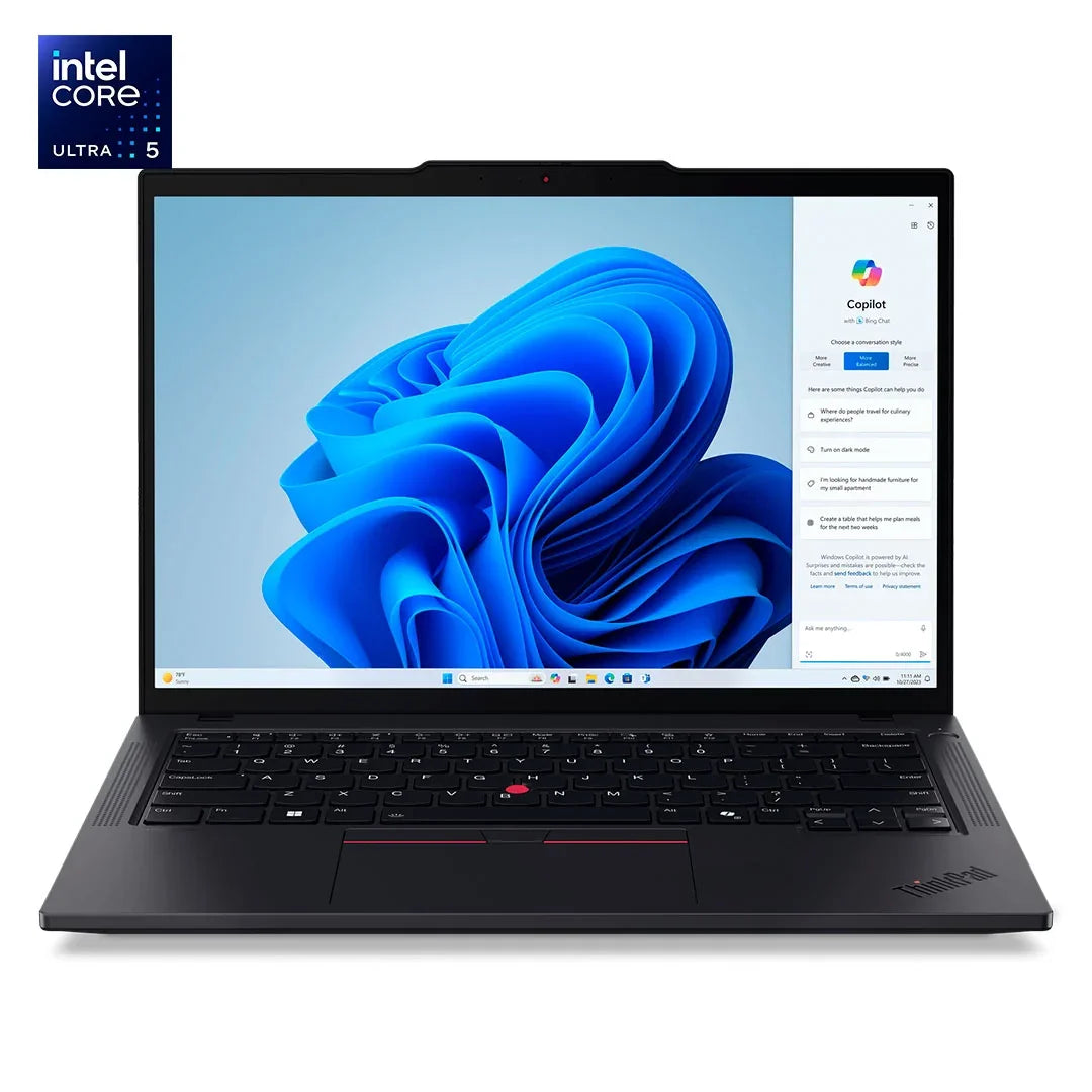 LENOVO ThinkPad T14 Gen 5 Laptop 14" WUXGA IPS Intel Core Ultra 5 125U 4.3GHz 16GB DDR5 512GB SSD Windows 11 Pro 21MM001TLM