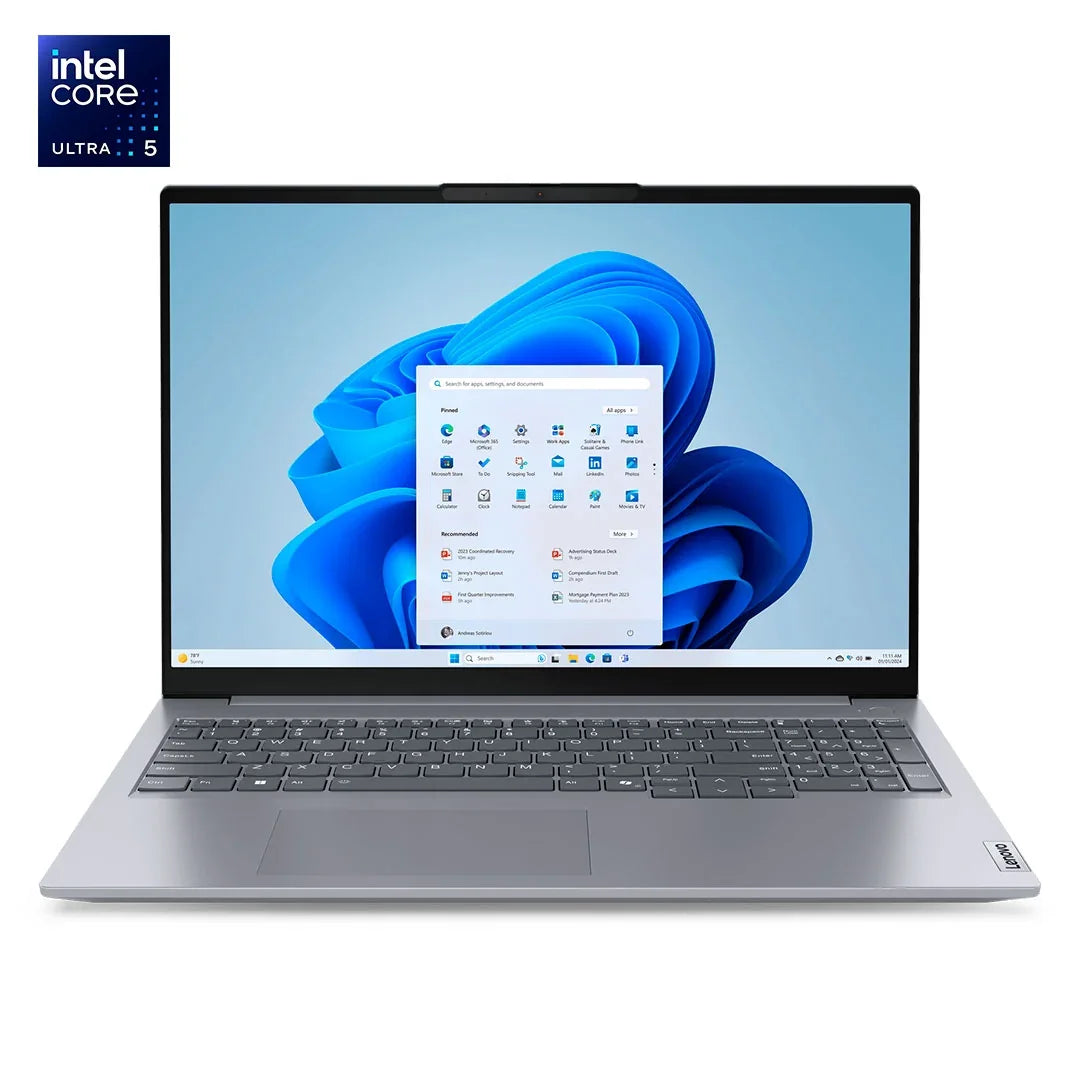 LENOVO ThinkBook 16 G7 IML Laptop 16" WUXGA IPS Intel Core Ultra 5 125U 4.3GHz 16GB DDR5 512GB SSD 21MS00B2LM