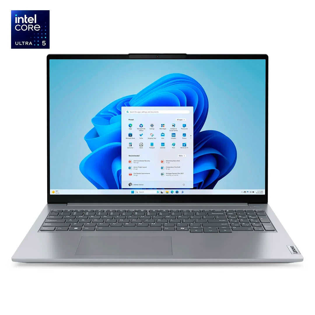 LENOVO ThinkBook 16 G7 IML Laptop 16" WUXGA IPS Intel Core Ultra 5 125U 4.3GHz 16GB DDR5 512GB SSD Windows 11 Pro 21MS00B4LM