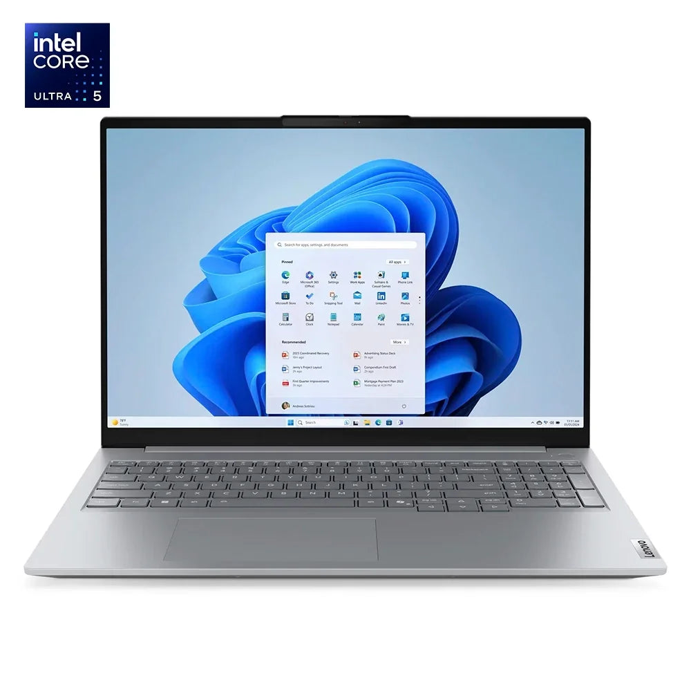 LENOVO ThinkBook 16 G8 IAL Laptop 16" WUXGA IPS Intel Core Ultra 5 225U 4.8GHz 16GB DDR5 512GB SSD Windows 11 Pro 21SK00CDLM