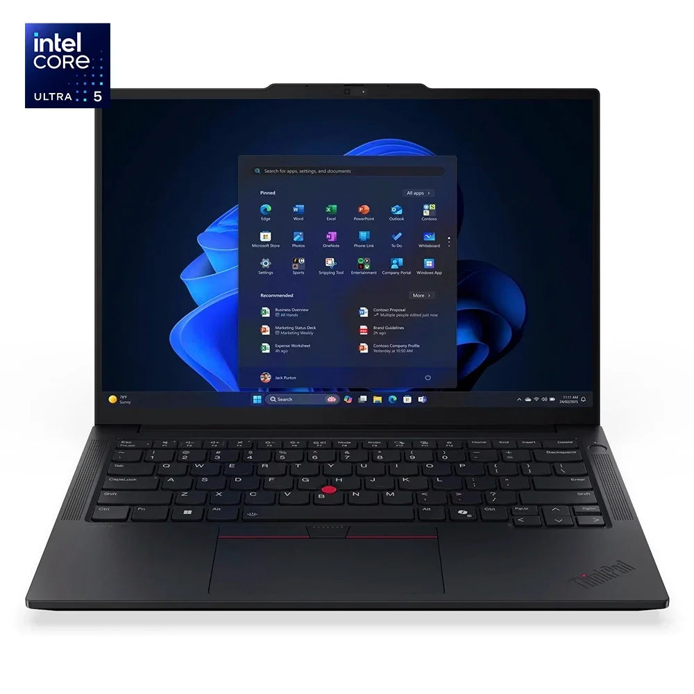 LENOVO ThinkPad E14 Gen 7 Laptop 14" WUXGA IPS Intel Core Ultra 5 225U 4.8GHz 16GB DDR5 512GB SSD Windows 11 Pro 21SY000YLM