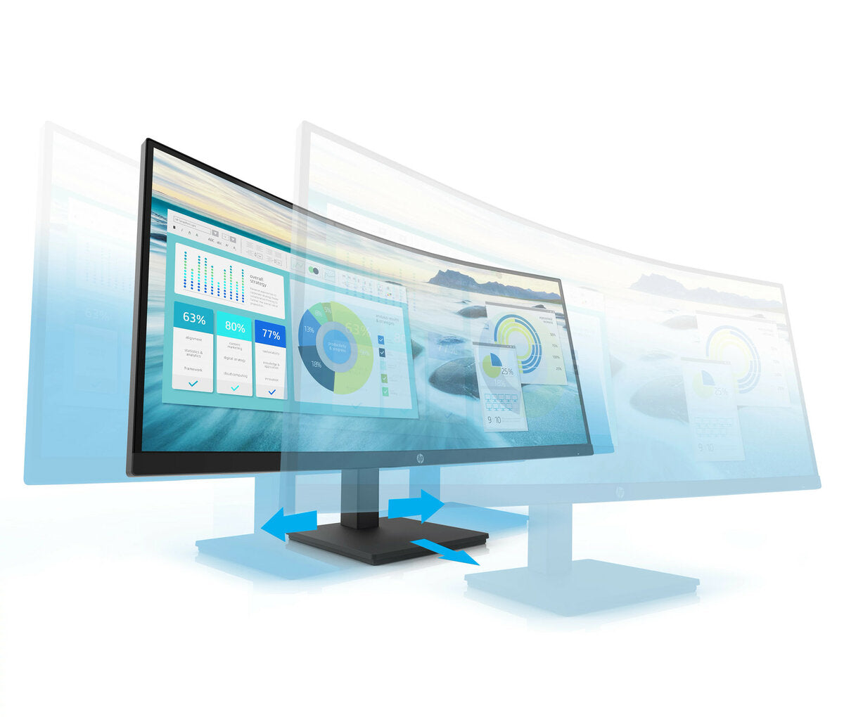 HP 21Y56AA#ABA HP P34hc G4 Monitor WQHD VA USB-C Curvo 34" HDMI DP USB-A Color Negro.
