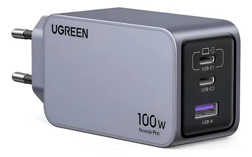 UGREEN X757 25873 Cargador Nexode Pro USB C PD 100W GaN, 3 en 1