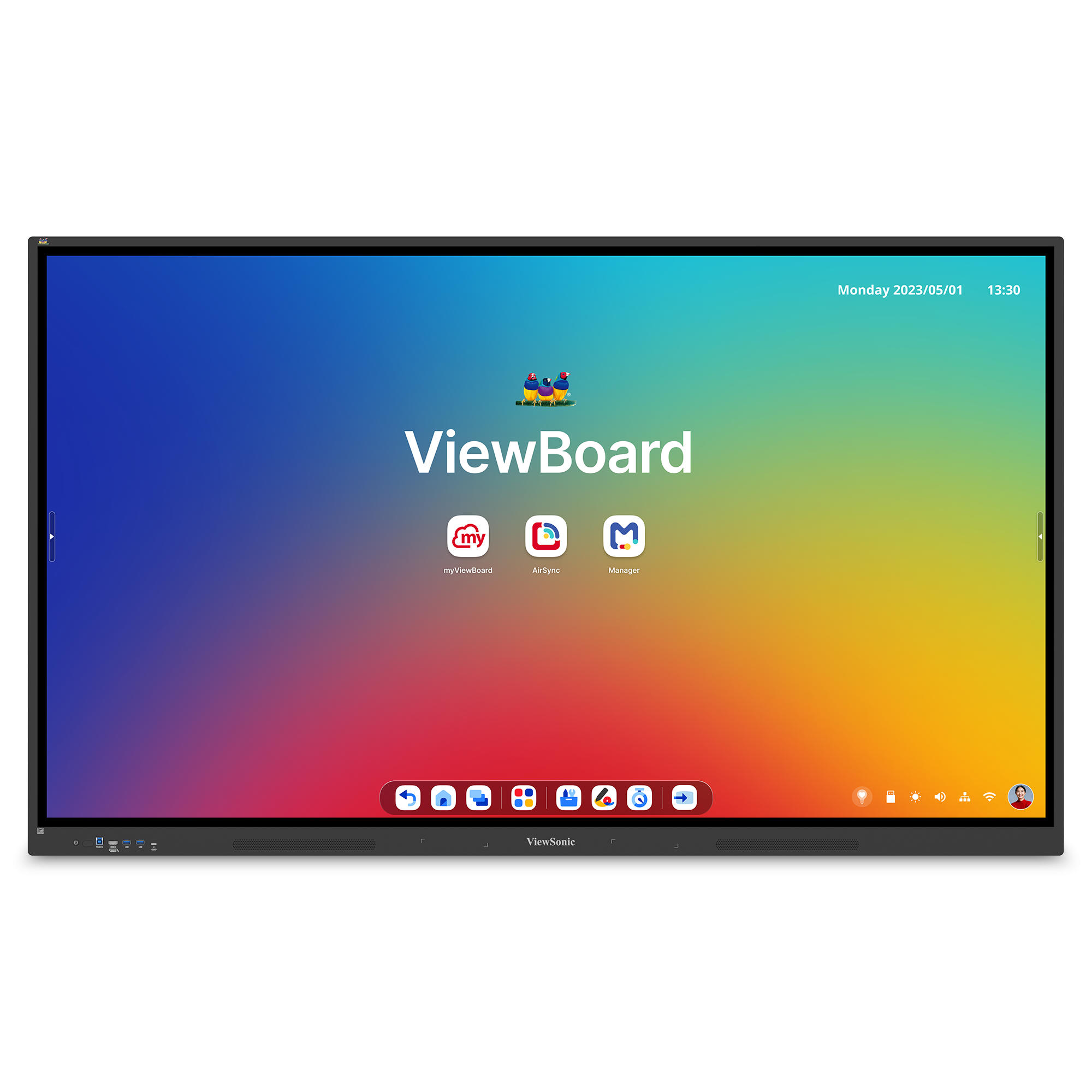 ViewSonic IFP6534 ViewBoard Pantalla interactiva 4K de 65" pulgadas con Android 14 EDLA