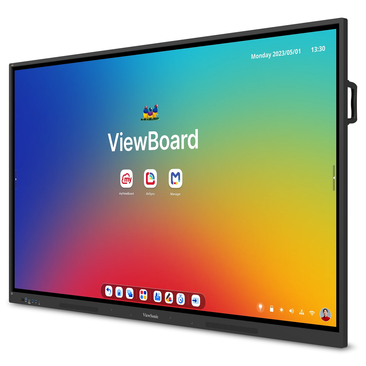 ViewSonic IFP7534 ViewBoard Pantalla interactiva 4K de 75" pulgadas con Android 14 EDLA