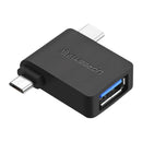 Adaptador USB-C UGREEN 30453, Micro USB Macho para USB-A Fêmea