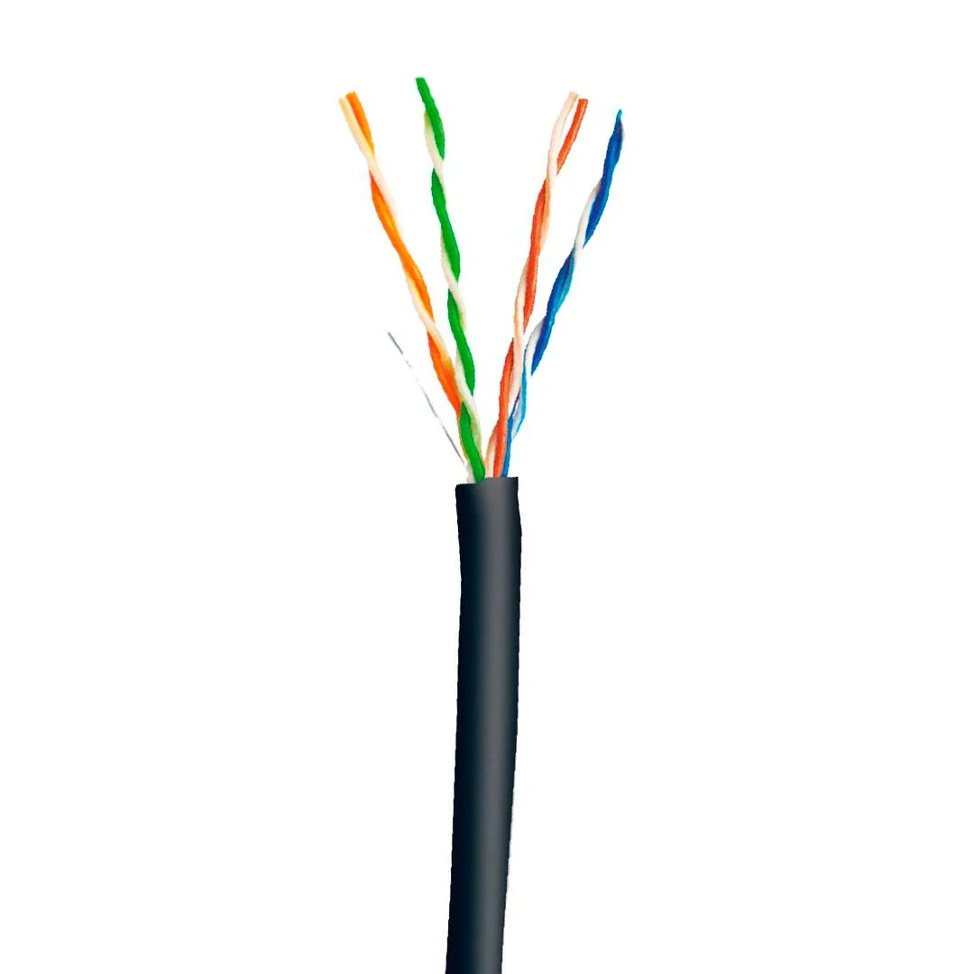 DIXON 3050 BK Cable U/UTP Cat5e 24AWG CCA Bañado Negro 305m
