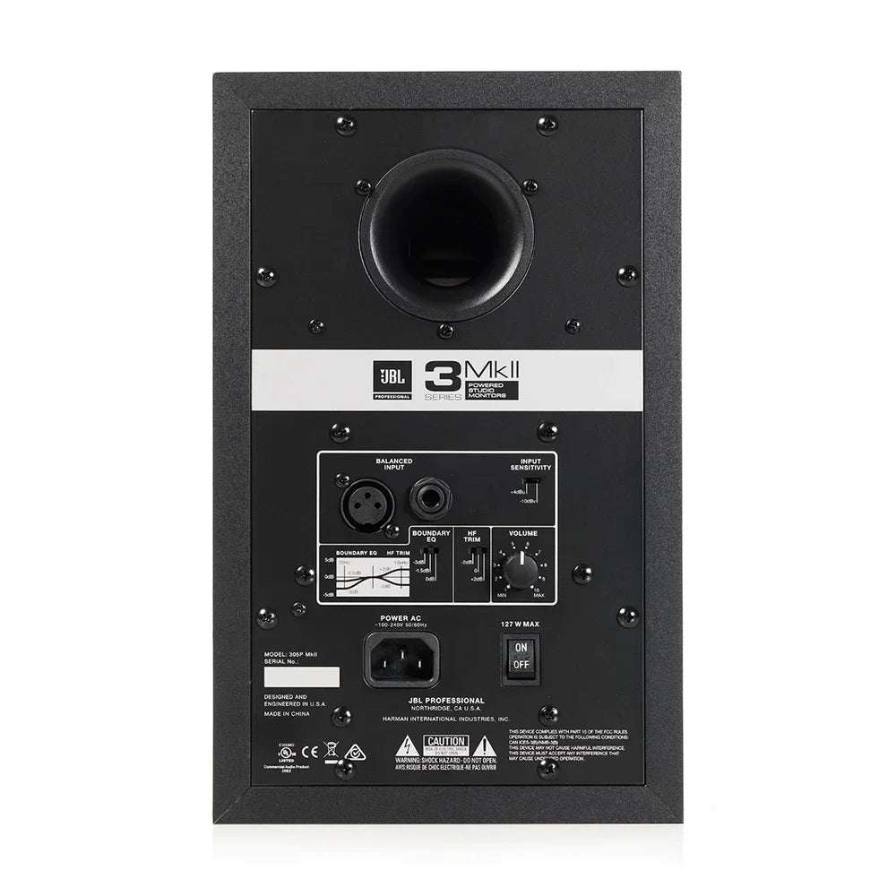JBL 305PMKLL Monitor de Estudio Bidireccional Autoamplificado 5"