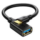 UGREEN US154 30701 USB-CP para USB 3.0 Cabo de dados fêmea 15 cm