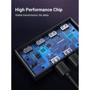 UGREEN US216 30768 4 portas USB 3.0 Switch com 2 pacotes de cabo USB macho para USB fêmea