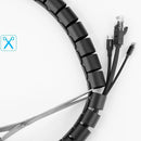 UGREEN LP121 30818 Protetor e organizador de cabos de 1,5 m, preto