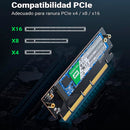 Adaptador UGREEN CM465 30715 PCIe NVMe, M.2 SSD M Key e M+B Key para PCIe 4.0, placa com slot X4 X8 X16 e dissipador de calor