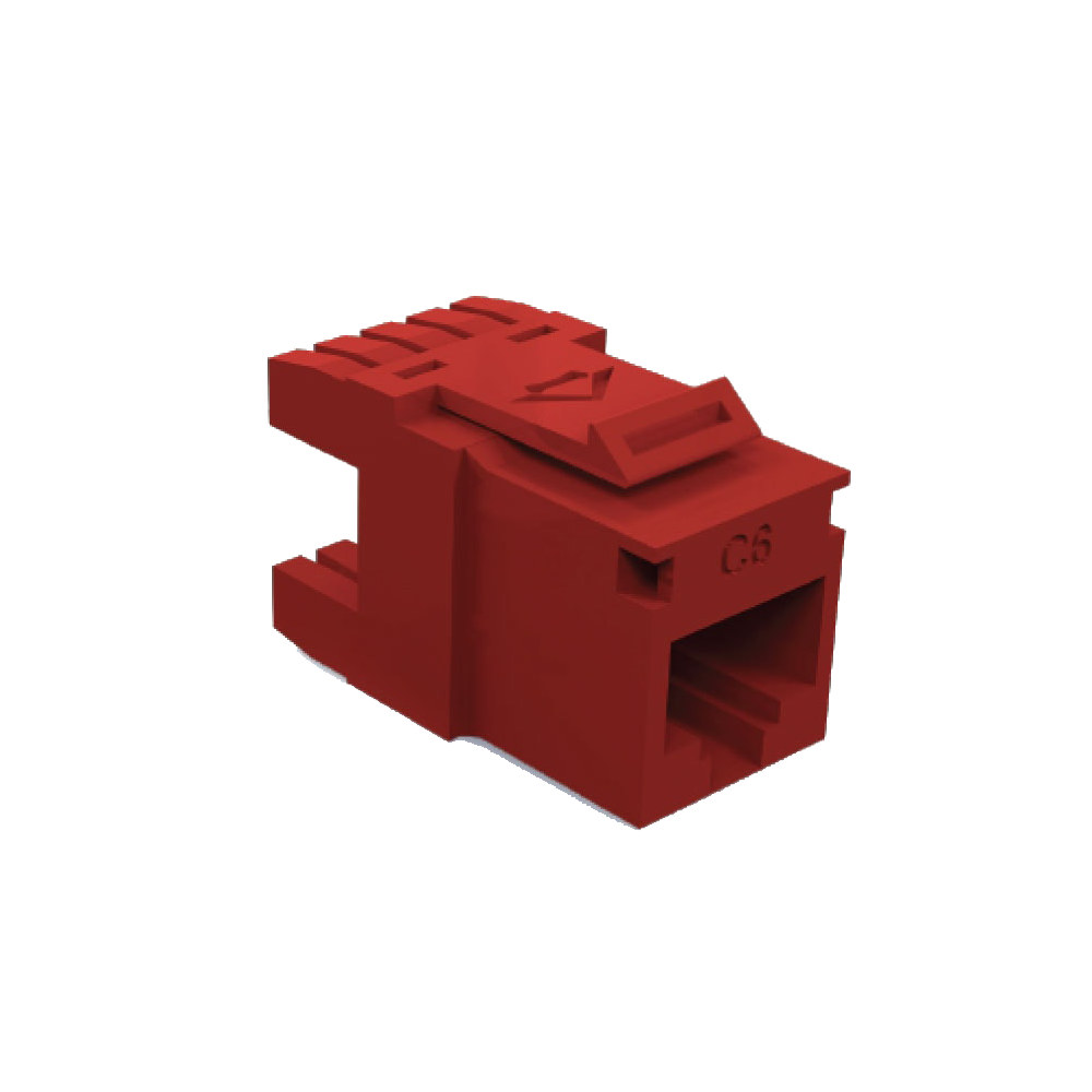 FURUKAWA LIGHTERA 35030609 Conector Jack RJ45 Hembra Multilan Cat6 ROJO